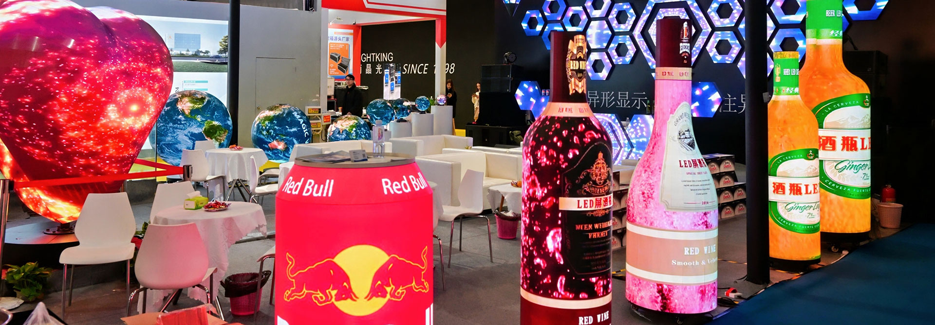 Wine Bottle LED Screen