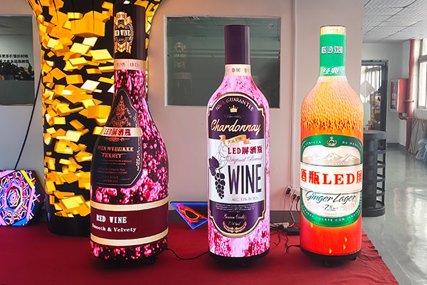 Wine Bottle LED Screen
