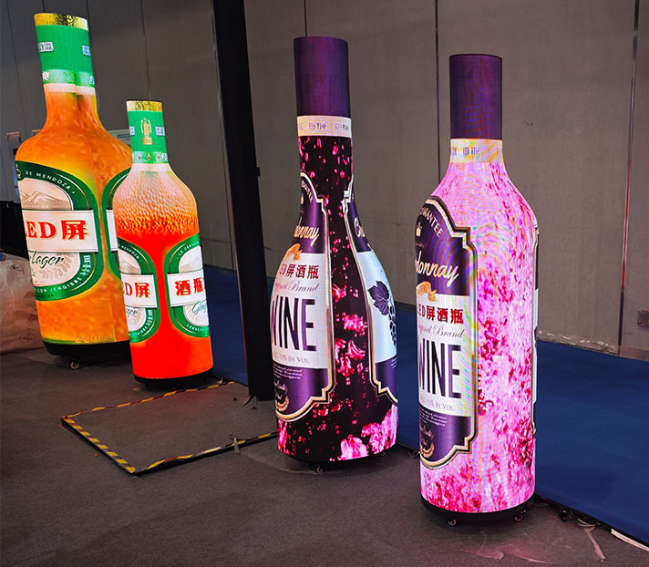 P2.5 Винная бутылка светодиодный экран
