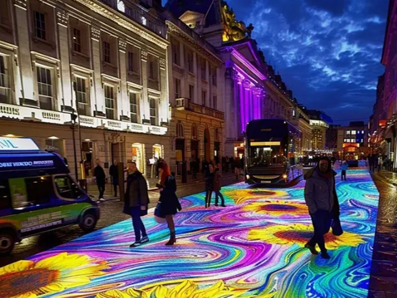 바닥 타일 LED 스크린